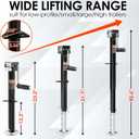YOMILINK 5000 lbs A-Frame Trailer Jack, 15" Lift, Adjustable 5-Level Drop Leg, 5K Jack for RV Trailer Boat