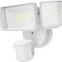 85W LED Security Lights Motion Sensor Light Outdoor, 8500LM Dusk to Dawn, IP65 Waterproof, 6500K, 3 Head Motion Detected Flood Light, Floodlight for Outside, Garage, Yard, Porch (White)