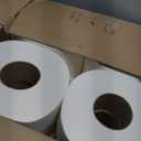 Genuine Joe Jumbo Roll Bath Tissue - 2-Ply White Toilet Paper, 3.3" x 650' per Roll, 12 Count Bulk Pack, Recycled Fiber, Commercial Grade for Dispensers