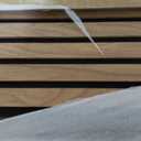 Art3d 12" x 24" Acoustic Wood Slat Wall Panel, 4pcs, 8 sq.ft, Deep Walnut
