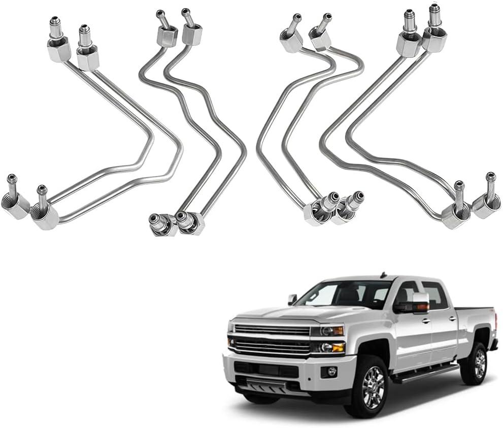 8 Pcs Fuel Injector Line Set Compatible with GM Chevrolet Duramax 6.6L Diesel LML 2011-2016 Replace 12670460 12670468 12670469 12670471