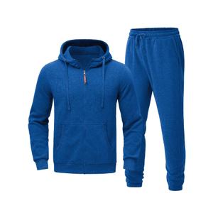 Riskrole Men's Hooded Tracksuit 2 Pieces Set Zip up Fleece Sweatsuit Casual Outdoor Sports Jogging Suits Set