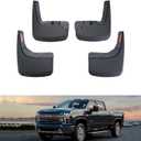 Kiwi Master Mud Flaps for 2019-2026 Chevy Silverado 1500 (Not Fits ZR2/LT Trail Boss/Custom Trail Boss), Heavy Duty Mud Guards, Front & Rear Splash Guards, No Drill, 4 Pcs Set