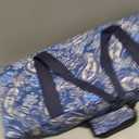 American Mahjong Game Set, 166 Blue Tiles (1.2), 4 All-in-One Color Rack/Pushers & Drawstring Bag, Complete Mahjong Sets with Blue Printed Carrying Bag and Mahjong Tile Set Accessories