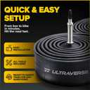 Ultraverse Bike Inner Tube for 700x23-25c, 700x28-32c, 700x35-43c 28 inch Bicycle Wheel Sizes with 48mm Presta Valve - Butyl Rubber Tubes for Road and Gravel Bikes - 2 Tubes, 2 tire levers Included
