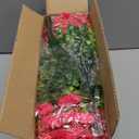 Waipfaru 24 Bundles Artificial Flowers for Outdoors Faux Plants Outdoor, UV Resistant Artificial Plants Outdoor, Silk Petunias Fake Flowers for Outside Home Decor Planter Porch Decoration, Rose Red