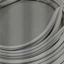 TMH Metal Door Weather Stripping - Magnetic Kerf Door Seal Kit, Full Set 36" x 84" - White Kerf Weather Stripping
