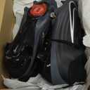 Nike Vapor Pro 1 Football Cleats (HM8850-104) (Black/Dark Grey/Bright Crimson/Black), Size 8