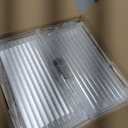 Rotating Bookshelf, 360 Degree Revolving Bookcase, 4-Tier Spinning Bookshelf, Clear Acrylic & Solid Wood Rotating Bookcase for Kids Playroom, Bedroom and Living Room, Square