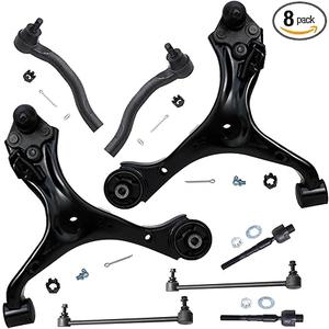 Detroit Axle - 8pc Front End Suspension Kit for 2013 2014 2015 Honda Civic [Automatic Transmission] 2 Lower Control Arms w/Ball Joints 4 Inner & Outer Tie Rods 2 Sway Bar Links Replacement