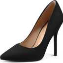 mysoft Women's High Heels Pumps Closed Pointed Toe Stiletto 4IN Heels Dress Wedding Shoes (6.5)