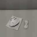 zelotes Wireless Trackball Mouse,Bluetooth Mouse,Rechargeable,4800 DPI, 2-in-1(BT 5.0/3.0+2.4GHz USB Receiver), 8 Buttons,Ergonomic Design,LED Lighting,for Laptop, PC, Pad,White