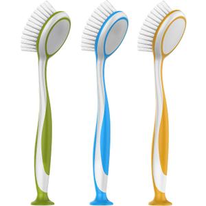 MR.SIGA Round Dish Brush, Size: Dia 5.5 x 25cm - Pack of 3