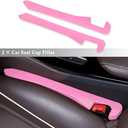 IHOTDER 2PCS Car Seat Gap Filler,Super Flexible Car Side Seat Gap Filler Car interior Accessories,Universal CCar Organizer Between Seats for Tightly Filling Seat Gaps (Pink)
