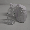 Glass Jar With glass Lid 3 Pcs 5"