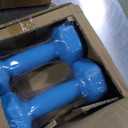 Fitvids Neoprene Dumbbell Set with Rack, 5/8/12LB Pairs, 50LB Set with Rack