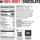 Muscle Milk 100% Whey Protein Powder, Chocolate, 5 Pound, 66 Servings, 25g Protein, 2g Sugar, Low in Fat, NSF Certified for Sport, Energizing Snack, Workout Recovery
