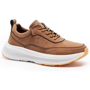 OrthoComfoot Men's Orthopedic Leather Dress Walking Shoes: Comfortable Arch Support Oxfords for Plantar Fasciitis, Casual Orthotic Thick Sole Sneakers for Foot and Heel Pain Relief