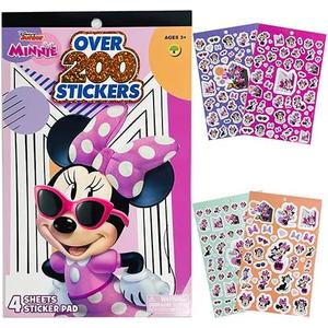 19545: Minnie Bowtique 4 Sheet Foil Cover Sticker Pad, 200+ Stickers