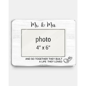 Mr and Mrs Gifts Picture Frame, Wedding Gifts for Couples