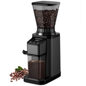 Electric Burr Coffee Grinder with 48 Grind Settings, Adjustable Burr Mill Coffee Bean Grinder with Touch Control Display for Espresso/Drip/Pour Over/Cold Brew/French Press, Black