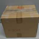 Youeon Small Canister Sets for Kitchen Counter, 25 Oz Coffee Sugar Tea Canister Set, Metal Vintage Kitchen Container 3 Pack, Food Storage Containers with Bamboo Lid, Farmhouse Decor, Beige