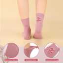 4 Pairs Cotton Socks for Women Cute Knitted Crew Sock Casual Athletic Aesthetic Socks