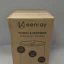 Keenray Upgraded Towel Warmer Bucket, Large Towel Warmer with 3 Heating Modes, Heat Time 30/45/60/90 Min Adjustable and Up to 24 Hour Delay Timer, Towel Heater for Oversize Bathrobes Blankets, CL1Plus, 13" L x 13" W x 19" H