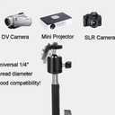 Projector Floor Stand, Folding Portable Tripod Mount - Adjustable Height 29" to 70"