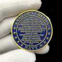 United-States-Navy Challenge Coin Est. 1775, Eagle, Anchor, Ships, Aircraft, Honor Courage Commitment - Sailor's Creed - Military Collectible Coin for Veterans and Service Members