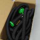 Flexi Hose Expandable Garden Hose with 8 Function Nozzle, 50FT - Lightweight Retractable Garden Hose, Water Hose - No-Kink Flexibility, 3/4 Inch Solid Brass Fittings and Double Latex Core (Black)