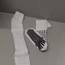 Lux Dual Grip Socks - Calcetines de agarre de ftbol para hombres y mujeres. GripArray Performance & Comfort (Blanco)