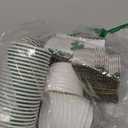 Jingmore 48 Pcs St. Patrick's Day Disposable Coffee Cups with Lids and Sleeves 8 oz Shamrock Disposable Drinking Cups for Irish Holiday Spring Party Supplies