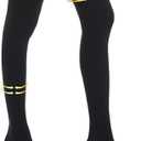 Myshear 20-30 mmHg Compression Stockings for Women and Men, Medical Graduated Compression Hoses, Open Toe Thigh High Compression Socks, Long Toeless Support Stockings for Varicose Veins, Edema, DVT