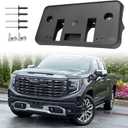 Front License Plate Frame for GMC Sierra 1500 2022 2023 2024 2025 2026 Front Bumper License Plate Holder Mounting Bracket Replace # 84877919 GM1068251