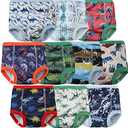Joyo roy 8 Pcs Strong Absorbent Toilet Training Pants 6T Soft Thick Padded Leakproof Toddler Potty Training Underwear for Boys Size 6 Underwear Comfortable Washable Waterproof Big Kid Pee Pants 130 cm