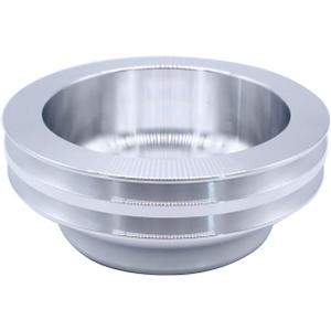 1 PC SHLPDFM Crankshaft Pulley 2 Groove Long Water Pump Compatible with SB Chevy engines SBC 265 283 305 327 350 383 400 Polished Billet Aluminum Lower