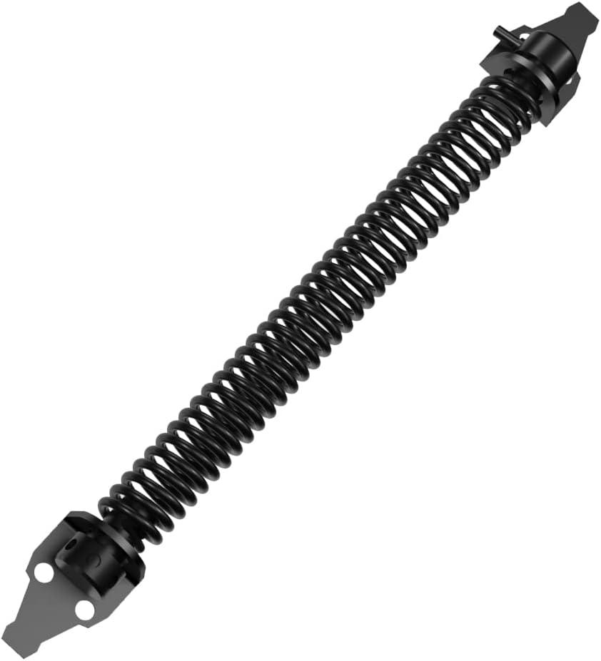 skysen 2 Pack 14" Fence gate Spring self Closing and Adjustable for Wooden or Vinyl Fence,Carbon Steel,Black(gate spring-14-2")