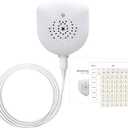 Bedwetting Alarm for Boys, Girls & Older Kids - 3-Mode Adjustable Volume Pee Alarm, Reusable Sensor with Vibration/Sound Combo, Potty Training Solution for Kids/Teens,USB Charging(White)