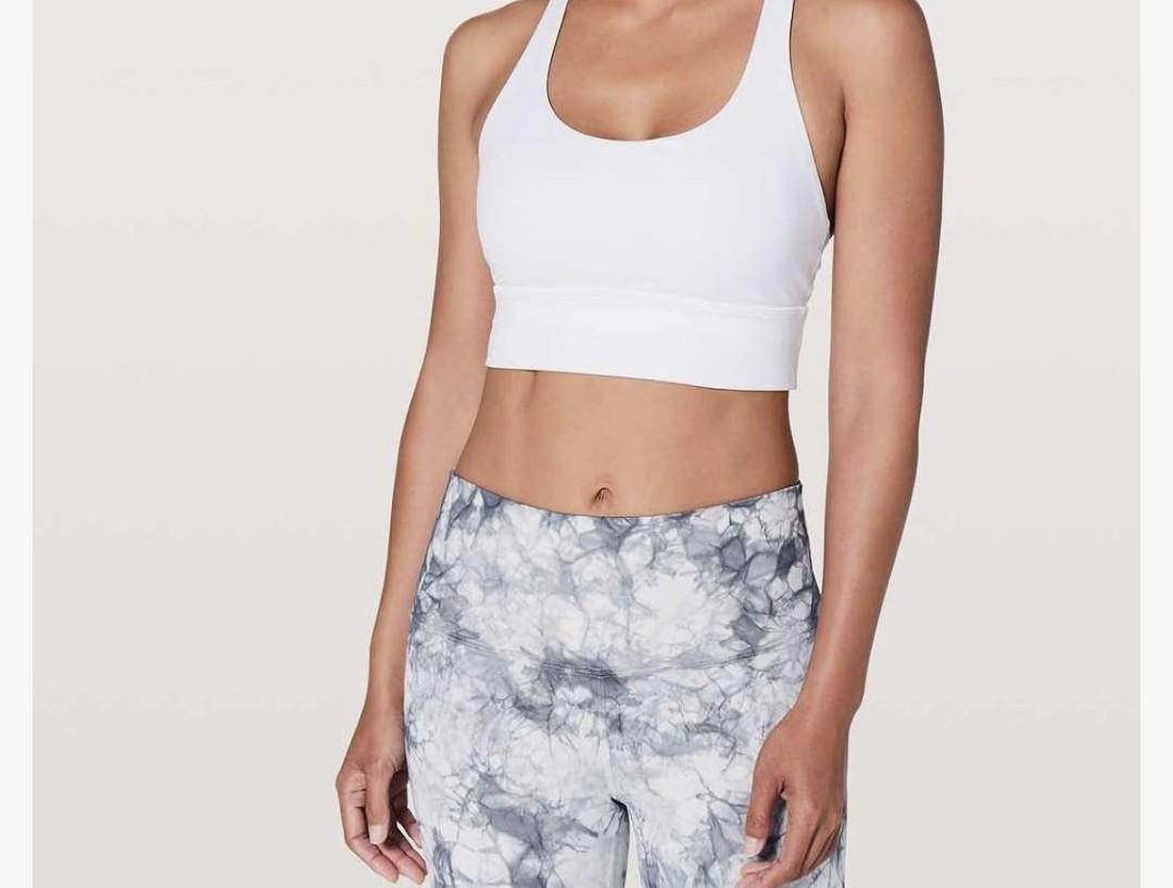 lululemon Energy Bra Long Line (White, M) lululemon Energy Bra Long Line (White, M)