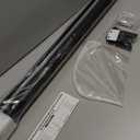 probebi Retractable Baby, Child & Dog Gates for Stairs, Extends to 54" Wide 34" Tall, Use for Outdoor, Indoor, Hallways, Doorways, Deck, Porch, Black