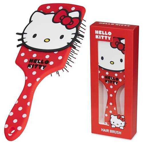 Hello Kitty Sanrio Hair Brush, Kawaii Detangler Brush, Cute Stuff, Gifts for Women, Wife, Girlfriend, Girls, Teens (Hello Kitty Brush)