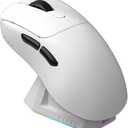 FIRSTBLOOD ONLY GAME. AJ179PRO 8K Wireless/Bluetooth/Wired Gaming Mouse, PAW3395 26000 DPI Optical Sensor, Computer PC Laptop, White