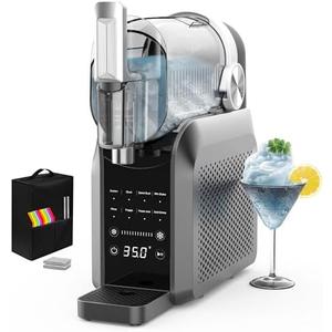 Slushie Machine, No Ice Needed, 88 oz Slushie Machine for Home with Dust Cover, Professional Frozen Drink Maker, 7 Preset Programs+Rinse, Frozen Margaritas, Frappés, Milkshake, and More