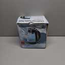 Chefman Electric Kettle, 1.8L 1500W, Hot Water Boiler, Removable Lid for Easy Cleaning, Auto Shut Off, Boil-Dry Protection, Stainless Steel Filter, BPA Free, Borosilicate Glass Electric Tea Kettle (Black)