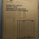 Summer Infant Extra Tall Decor Pet and Baby Gate, 28.75" - 39.75" Wide, 36" Tall, Pressure or Hardware Mount, Install In-between Rooms, Doorways & Stairways, Walk-Through Safety Gate, Black