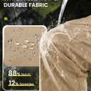 TBMPOY Men's Hiking Pants Lightweight 6 Cargo Pockets Quick Dry Water Resistant Outdoor Travel Work Fishing (32, Khaki)