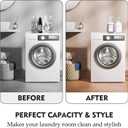 2 Pcs Glass Liquid Laundry Detergent Dispenser, Half Gallon Laundry Soap Dispenser for Laundry Room (64 oz. Each), Laundry Detergent Bottles with Pump Dispenser -Includes Labels, Funnel, Measuring Cup