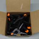 24 Pack 3.5 inch Plastic Spring Clamps, Black Heavy Duty Clips, Backdrop Clips, Plastic Clamps for Crafts, Backdrop Stand, Woodworking, Photography