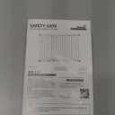 Mom's Choice-GROWNSY Baby Gate for Stairs, 29"-43" Pressure Mounted Pet Gate for Doorways-Auto Close Dog Gate for The House-Easy Installation & Walk Thru Wide Safety Gate (29"-43"*30", White)